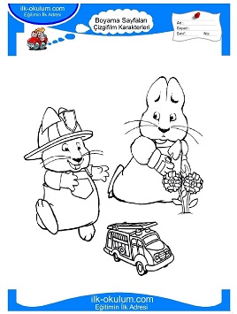 Çocuklar İçin Max ve Ruby Boyama Sayfaları 